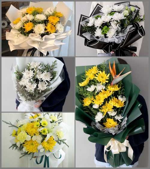 福建三明沙县南阳乡白事花束代送